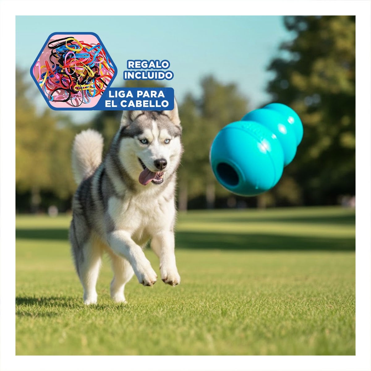 JUGUETE RESISTENTE PARA JUEGO DIARIO Y PASEOS 13CM CELESTE YLIGAS REGALO - 2