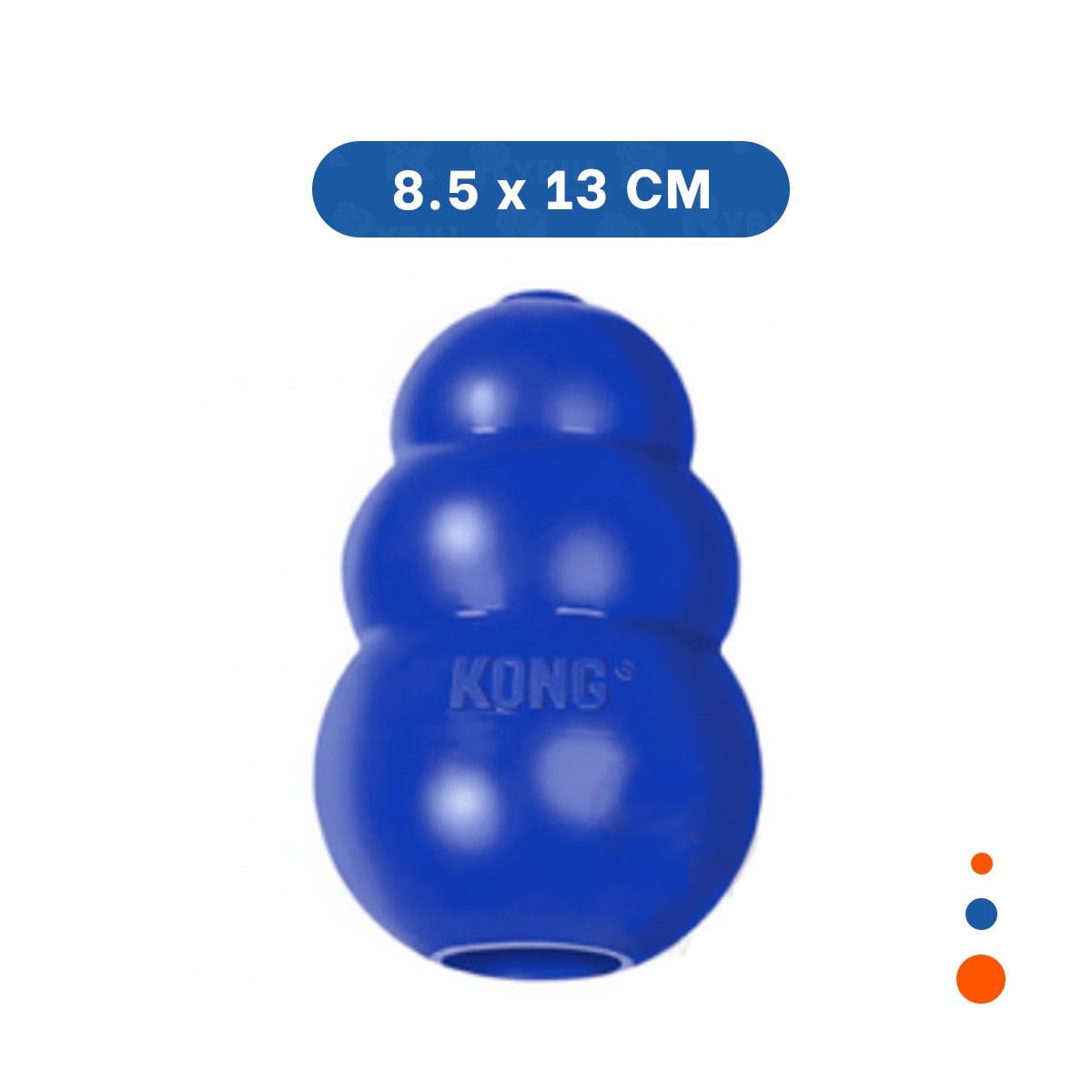 PACK2 INSTRUMENTO DE CAUCHO INTERACTIVO PARA PERRO Y JUEGO 13CM AZUL - 4