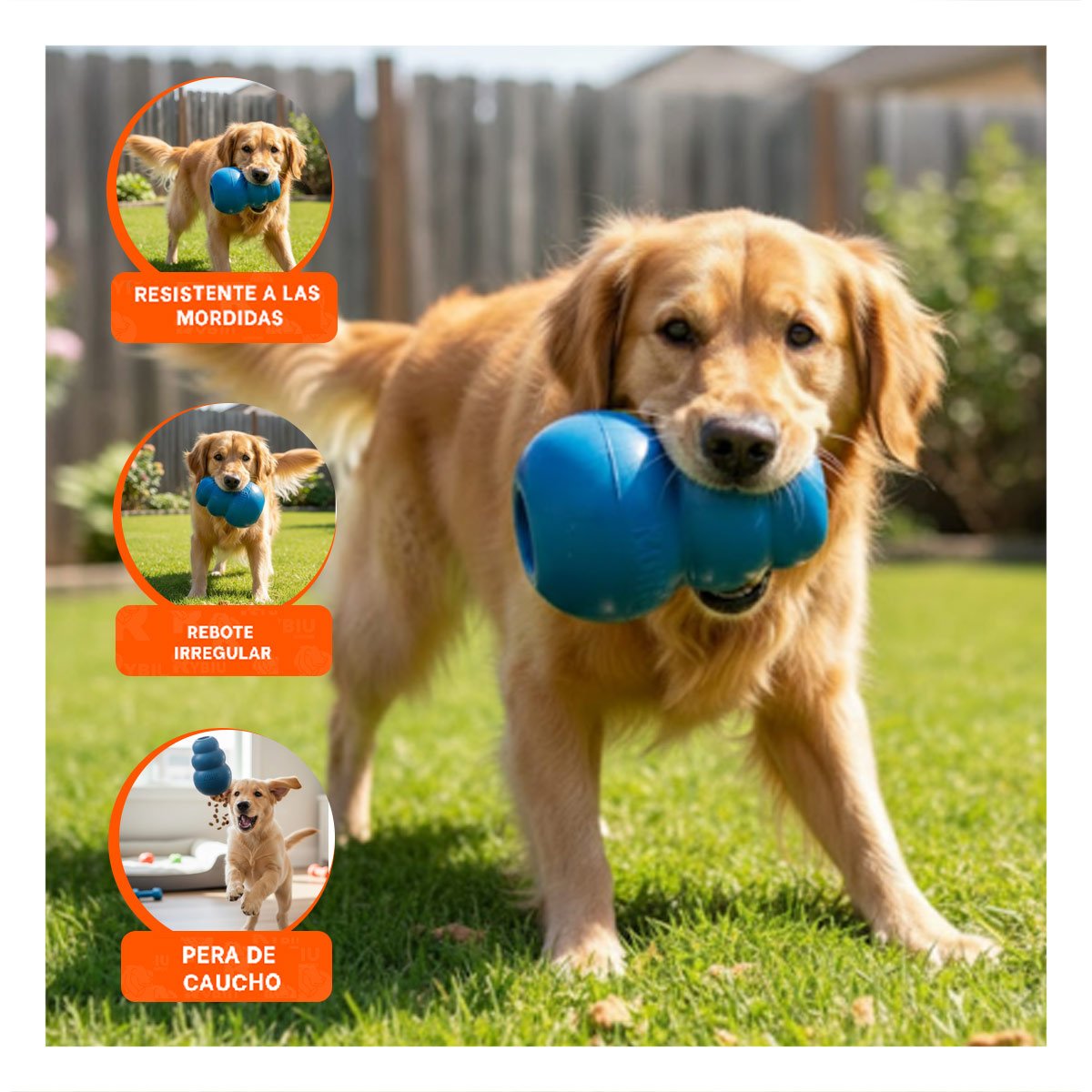 PACK2 PELOTA DE CAUCHO PARA JUEGO Y PASEOS 13CM CELESTE OSCURO - 5