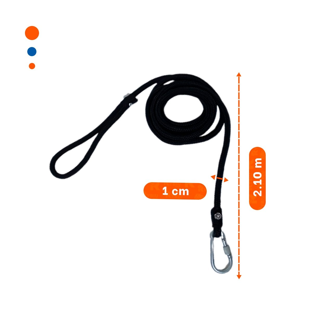 SOGA PARA PERRO QUE DIVIERTE DURANTE PASEOS 2,10M NEGRO - 4