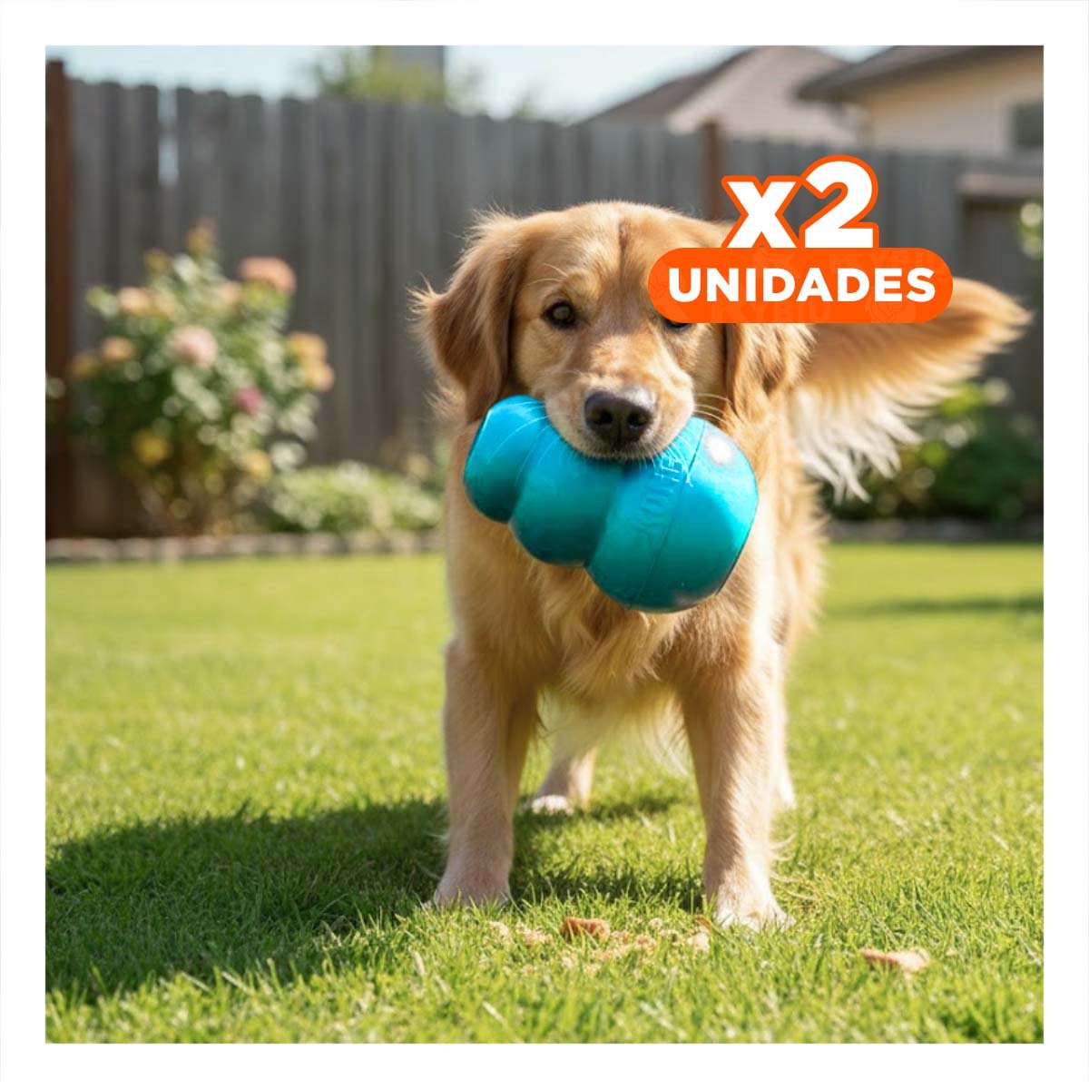 PACK2 PELOTA DE CAUCHO PARA JUEGO Y PASEOS 13CM CELESTE - 1