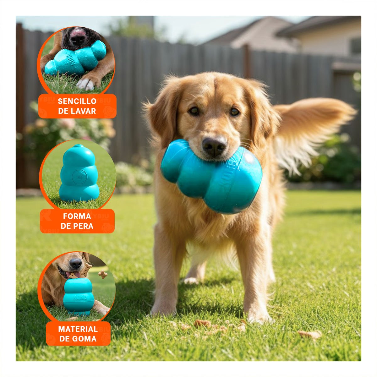PACK2 PELOTA DE CAUCHO PARA JUEGO Y PASEOS 13CM CELESTE - 5