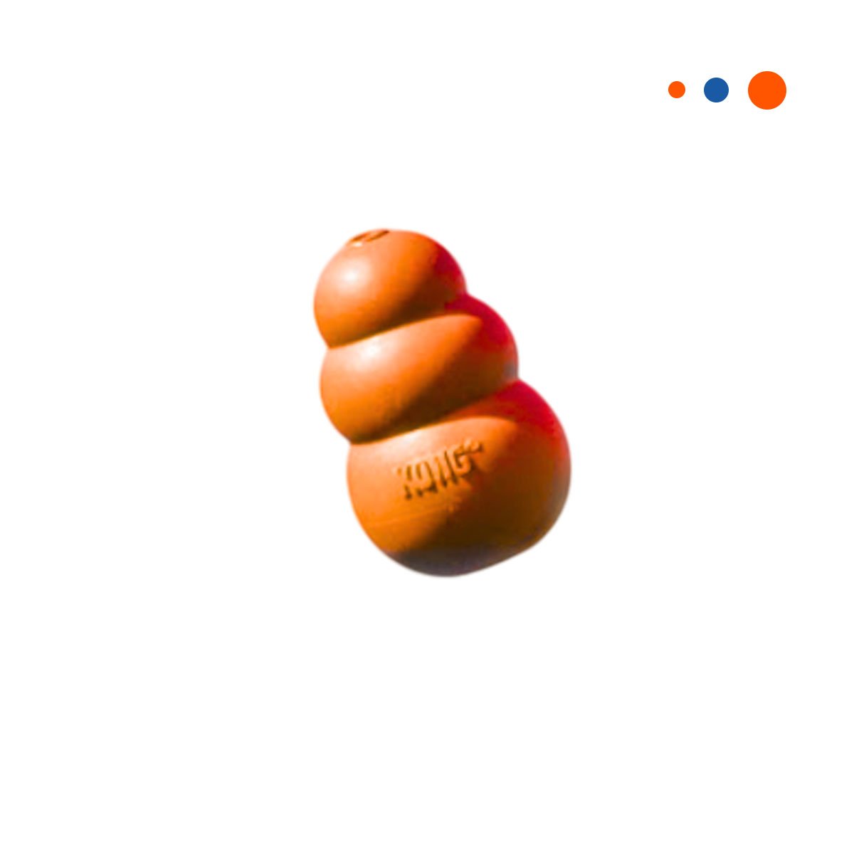 PACK2 PELOTA RESISTENTE PARA MORDER Y LANZAR GRANDE 13CM NARANJA YREGALO STICKER - 2