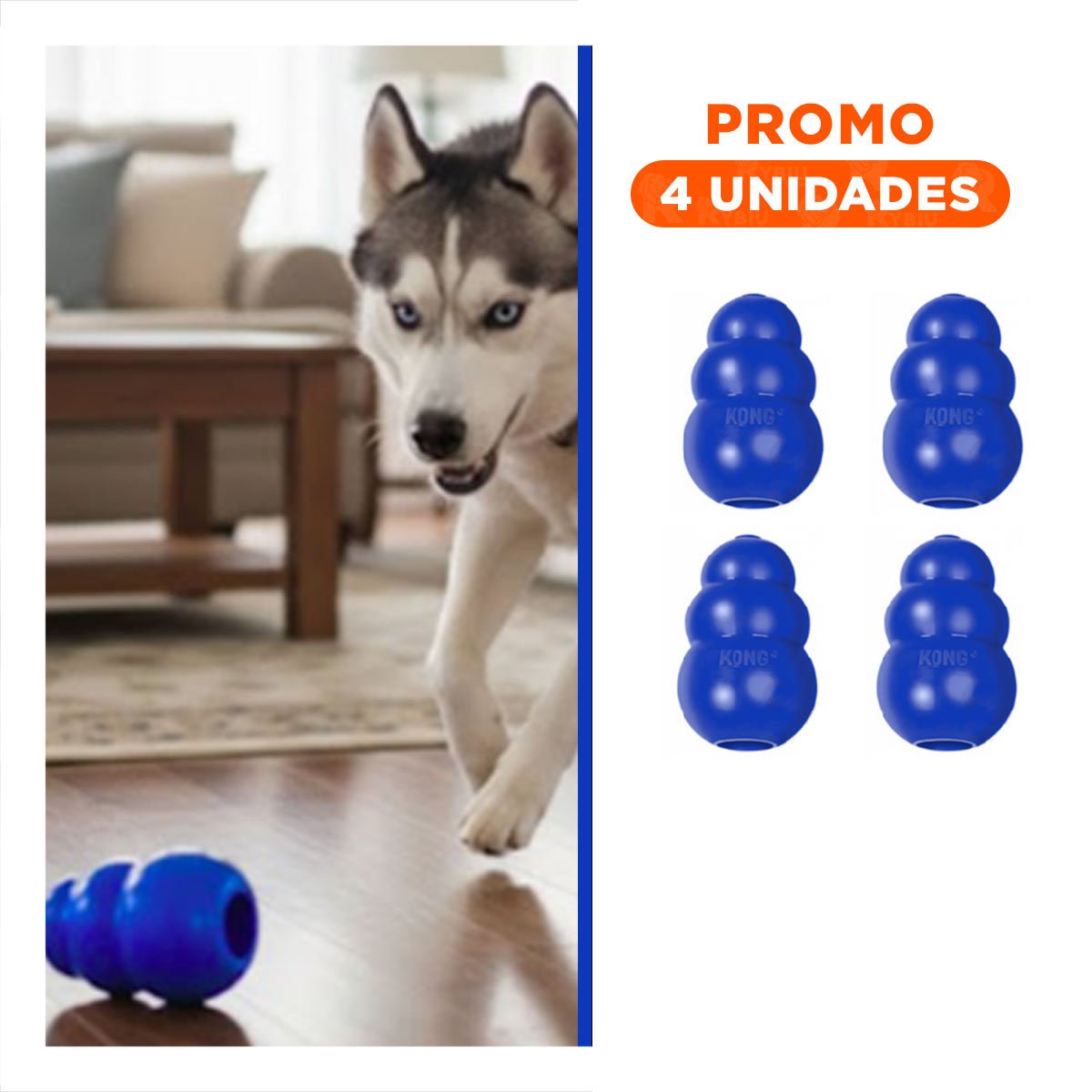 PACK4 INSTRUMENTO COLORIDO DE CAUCHO PARA JUEGO Y PASEOS 13CM AZUL - 1