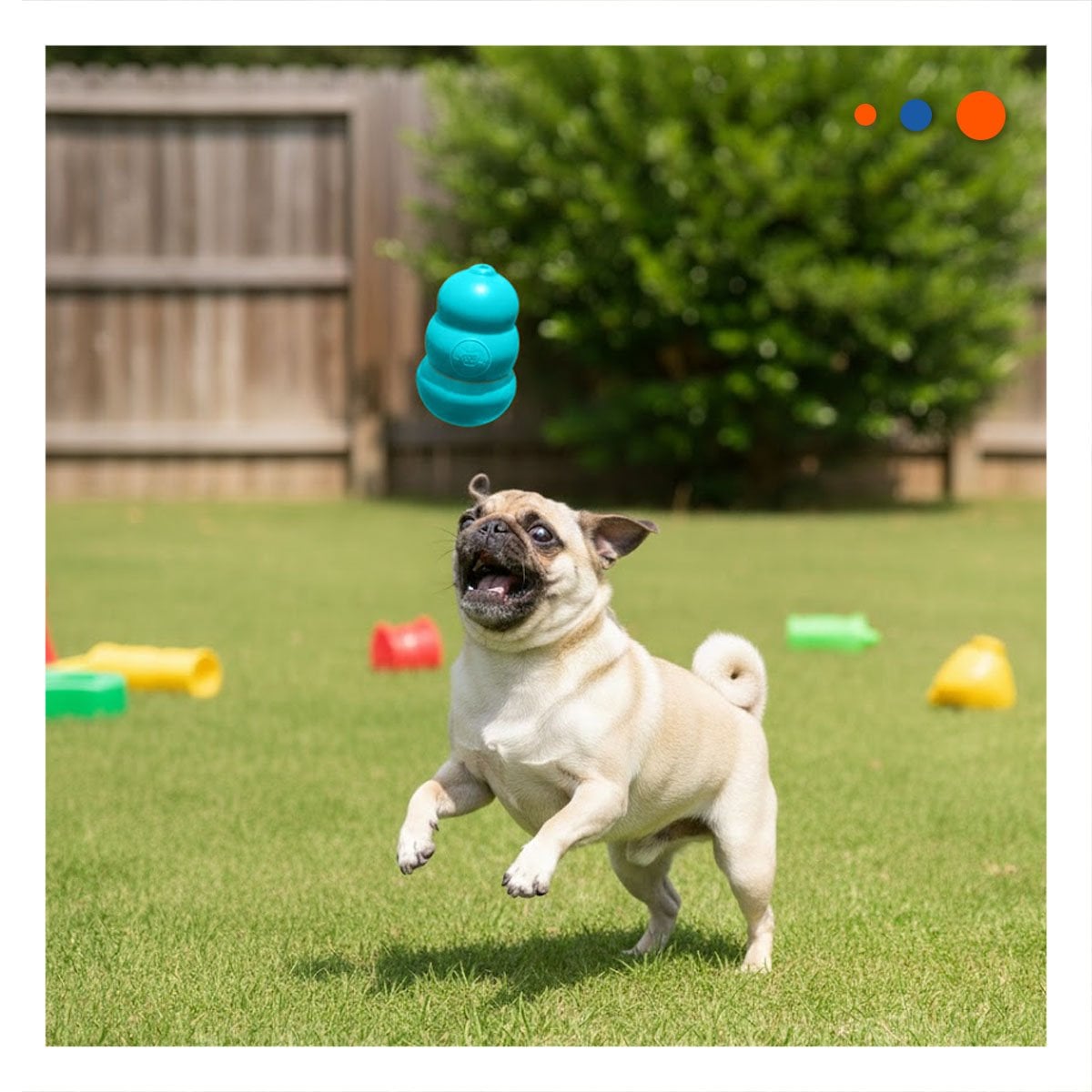 JUGUETE ANTIESTRES PARA MORDER Y JUGAR AL AIRE LIBRE 13CM CELESTE YREGALO STICKER - 2