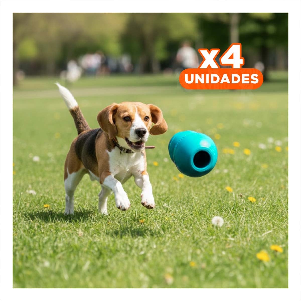 PACK4 PELOTA ANTIDESLIZANTE PARA JUEGOS AL AIRE LIBRE 13CM CELESTE YPAPEL REGALO - 1