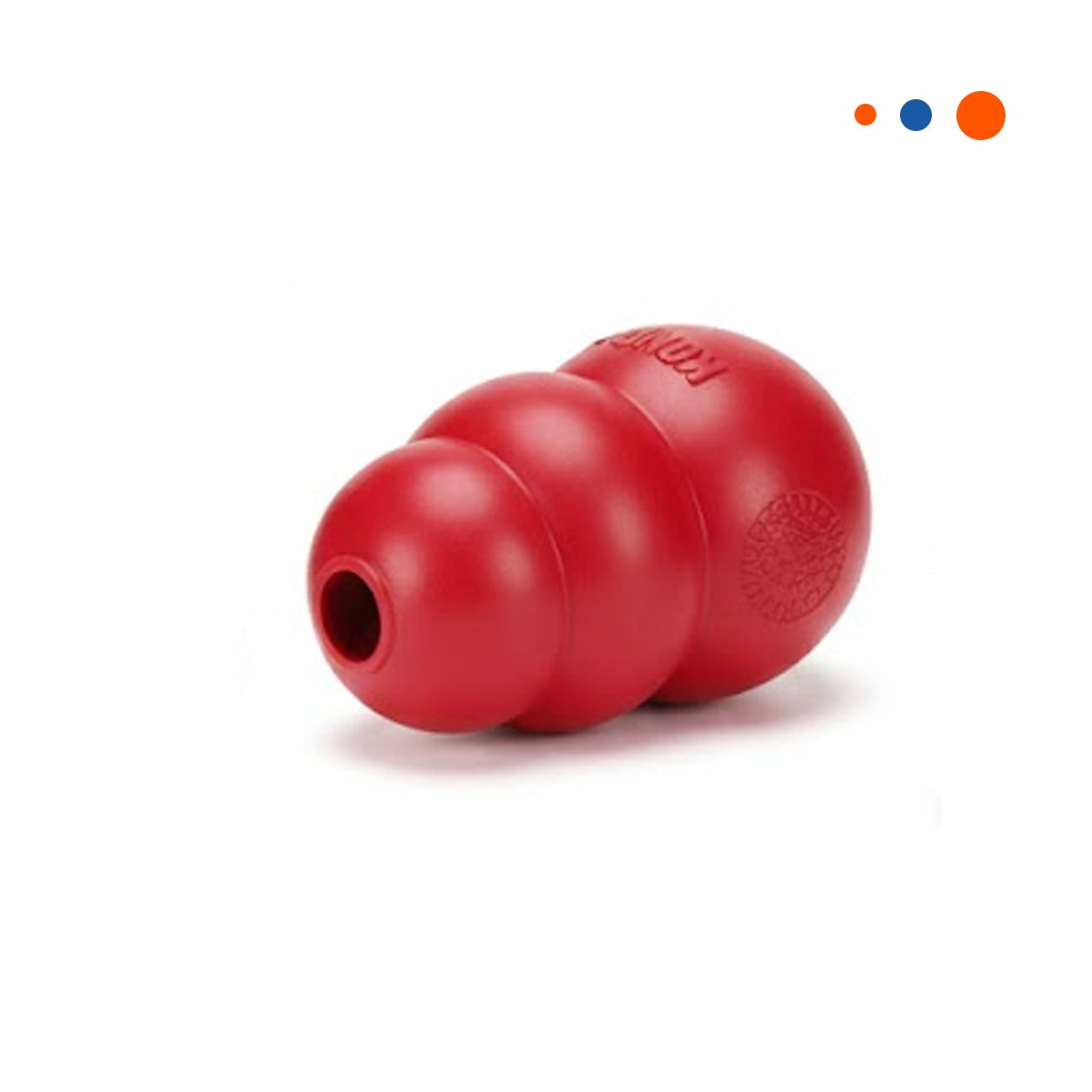 PACK2 COMPLEMENTO RESISTENTE PARA PERROS MASTICAR EN EL PARQUE 10.5CM NARANJA YREGALO STICKER - 2