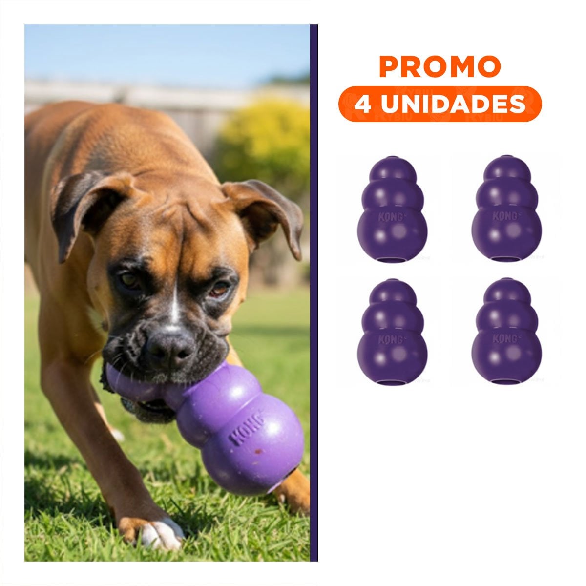 PACK4 BLOQUE DE CAUCHO PARA JUEGOS Y PASEOS EN EL PARQUE 10,5CM MORADO - 1