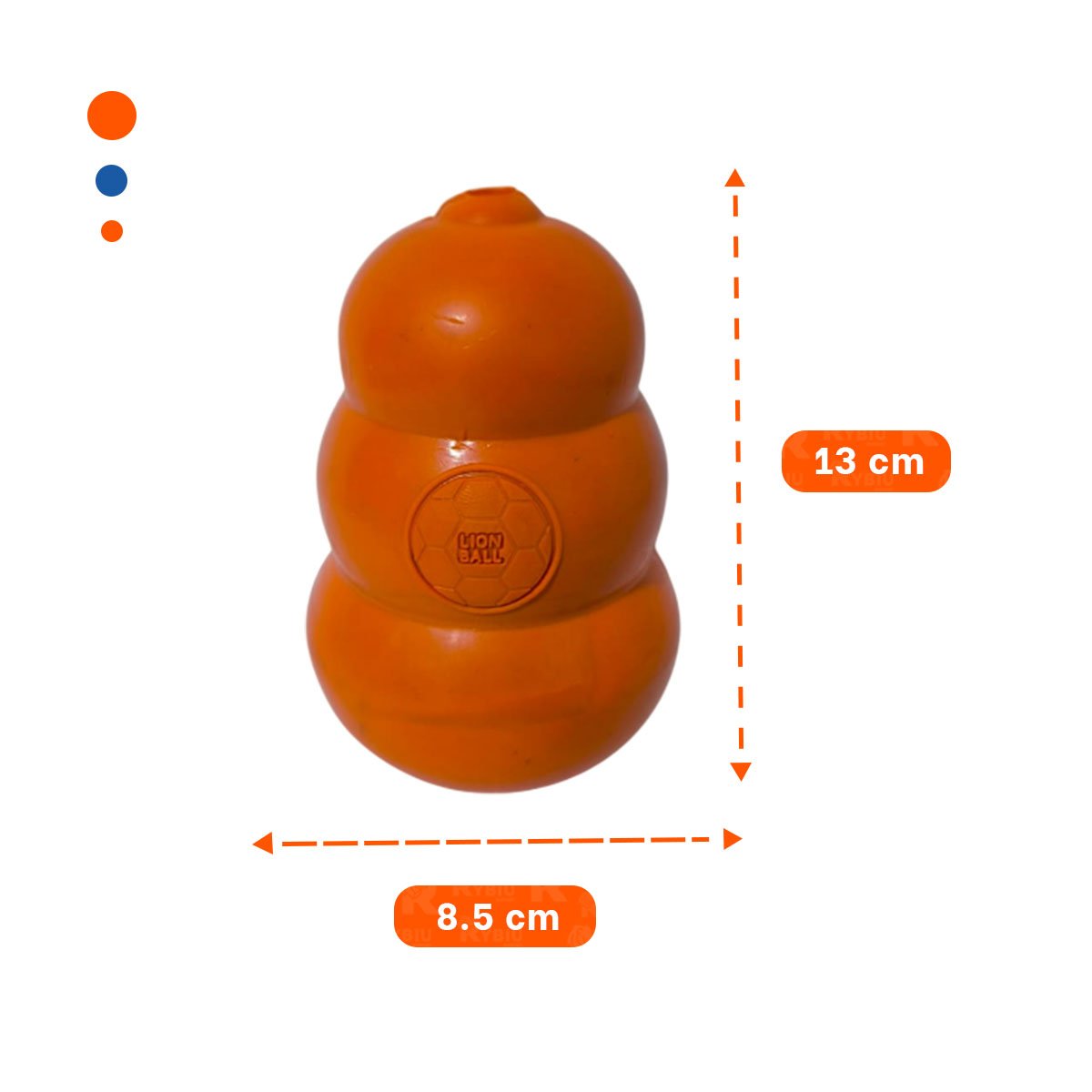 PACK2 PELOTA INTERACTIVA QUE REBOTA Y DIVIERTE GRANDE 13CM NARANJA YPAPEL REGALO - 4