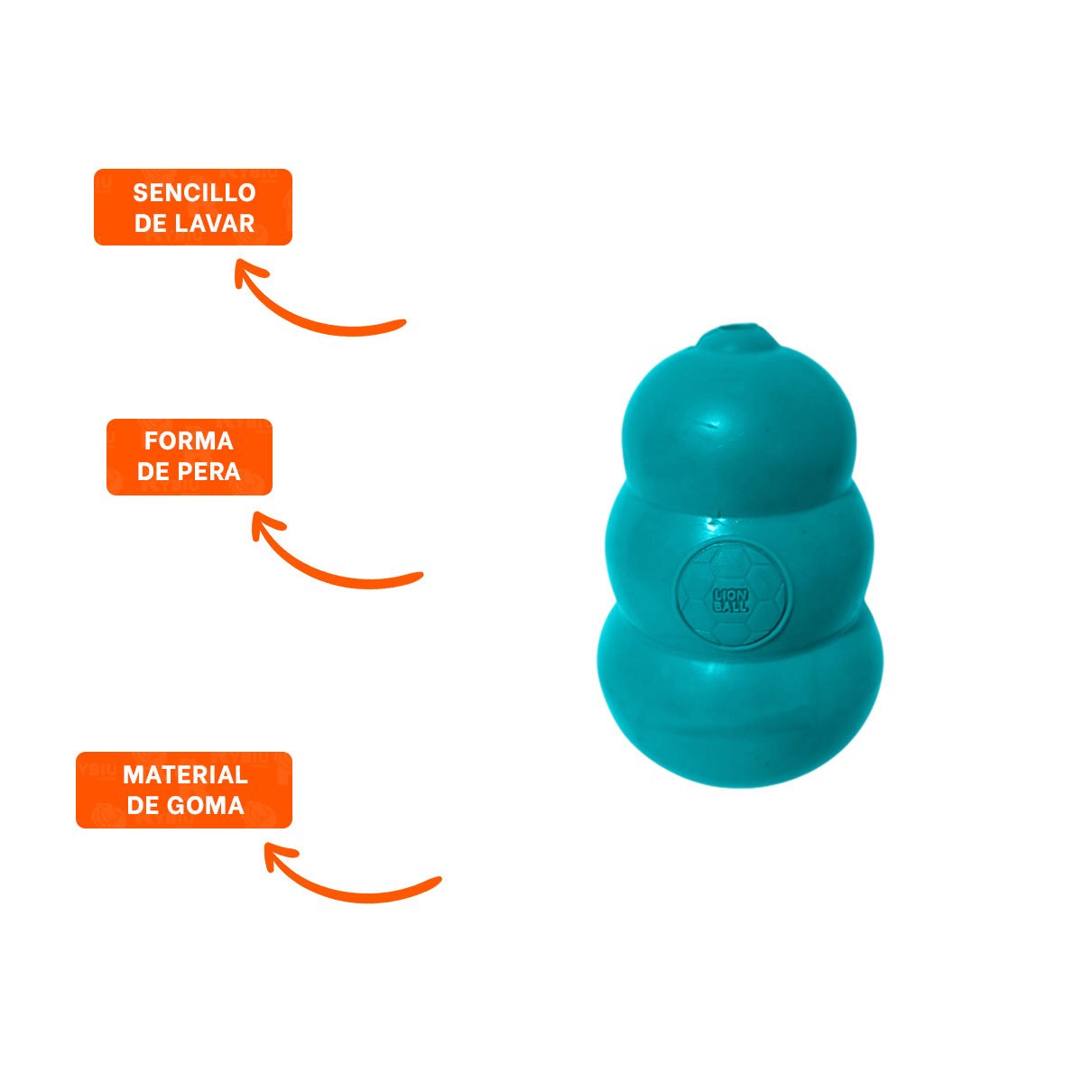 JUGUETE COLORIDO DE CAUCHO PARA DIVERSION EN EL PARQUE 13CM CELESTE YSTICKY - 5