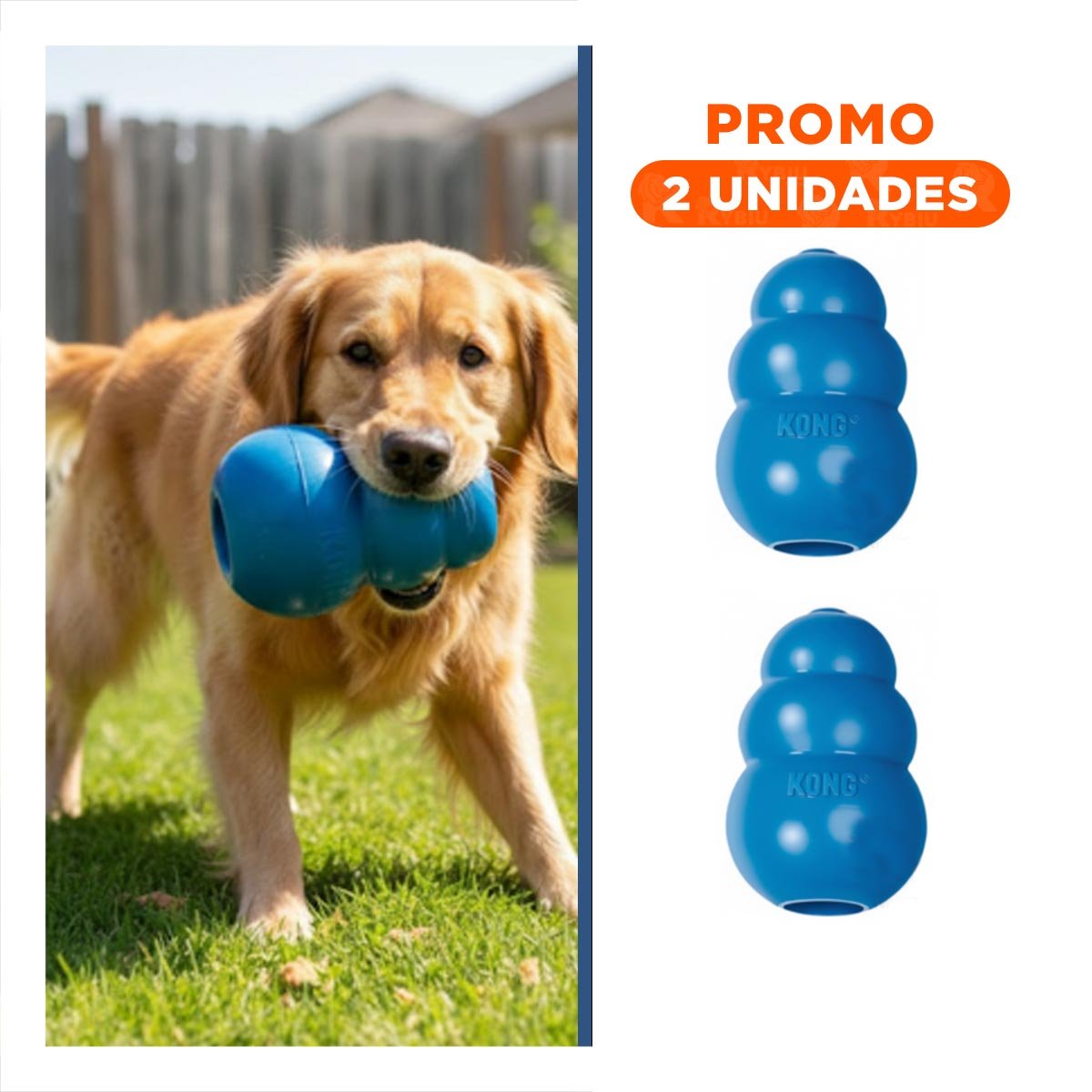 PACK2 PELOTA RESISTENTE PARA PERROS ACTIVOS EN EL PARQUE 13CM CELESTE OSCURO YREGALO STICKER - 1