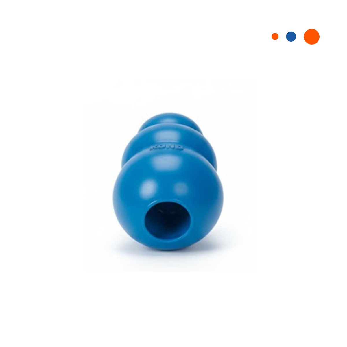 PACK2 PELOTA RESISTENTE PARA PERROS ACTIVOS EN EL PARQUE 13CM CELESTE OSCURO YREGALO STICKER - 2