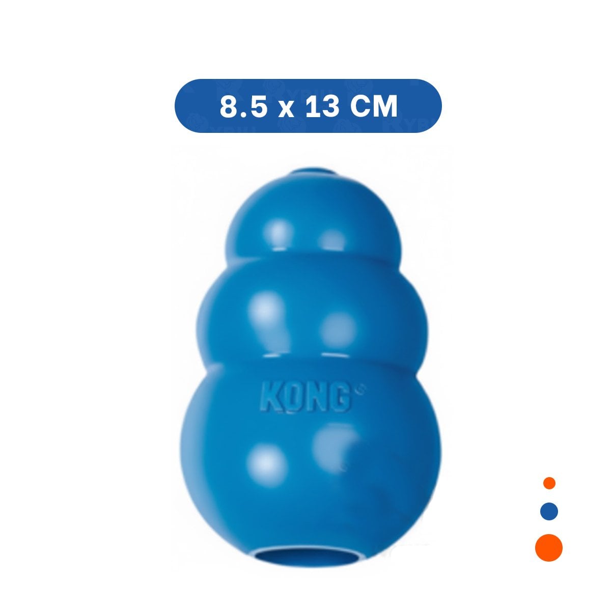 PACK2 PELOTA RESISTENTE PARA PERROS ACTIVOS EN EL PARQUE 13CM CELESTE OSCURO YREGALO STICKER - 4