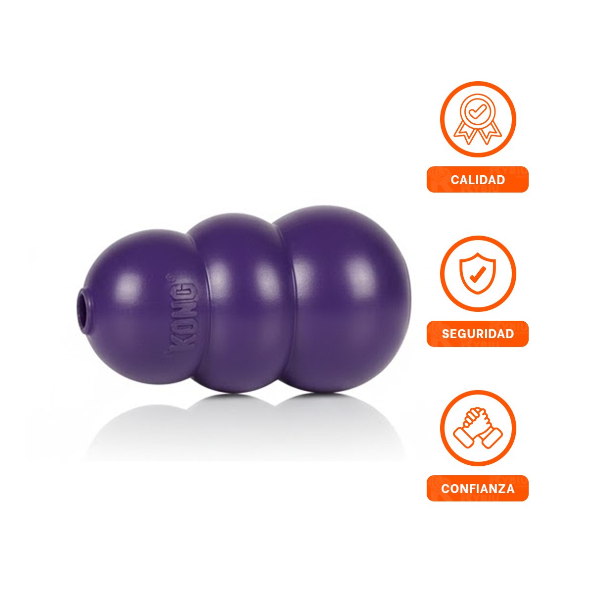 PELOTA DE CAUCHO PARA PASEOS DIVERTIDOS Y ACTIVIDAD 10,5CM MORADO YLIGAS REGALO - 5