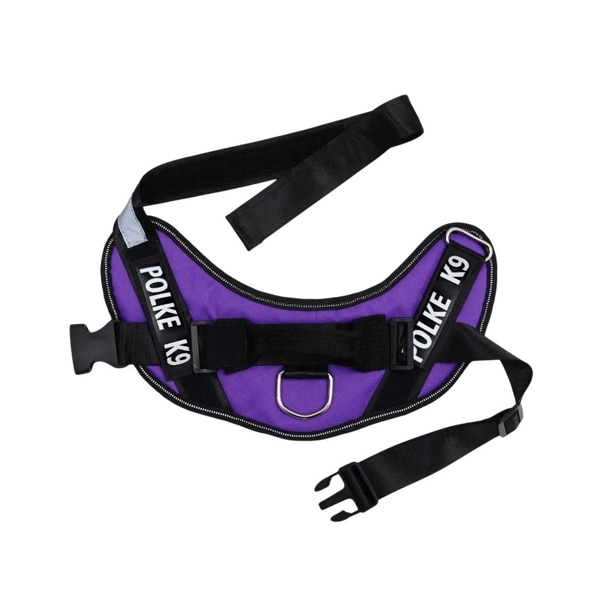 PACK2 CHALECO DE PASEO PARA PERRO TALLA M LIGERO Y AJUSTABLE MORADO YREGALO STICKER - 2