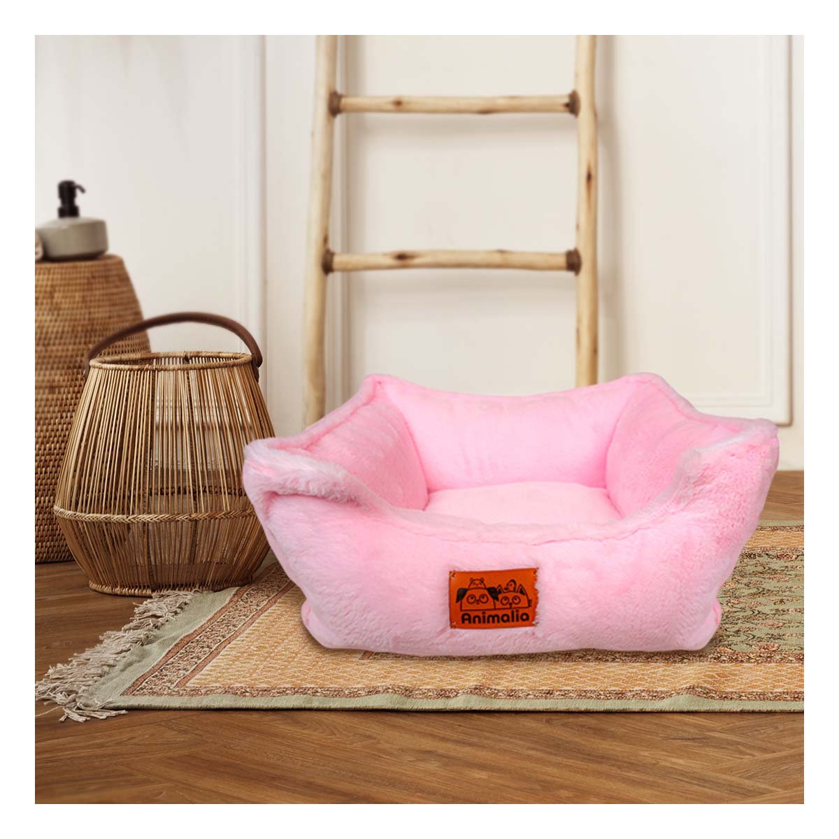 PACK4 LECHO SUAVE PARA INTERIOR CON ESTRUCTURA ESTABLE TALLA M ROSADO YPAPEL REGALO - 2