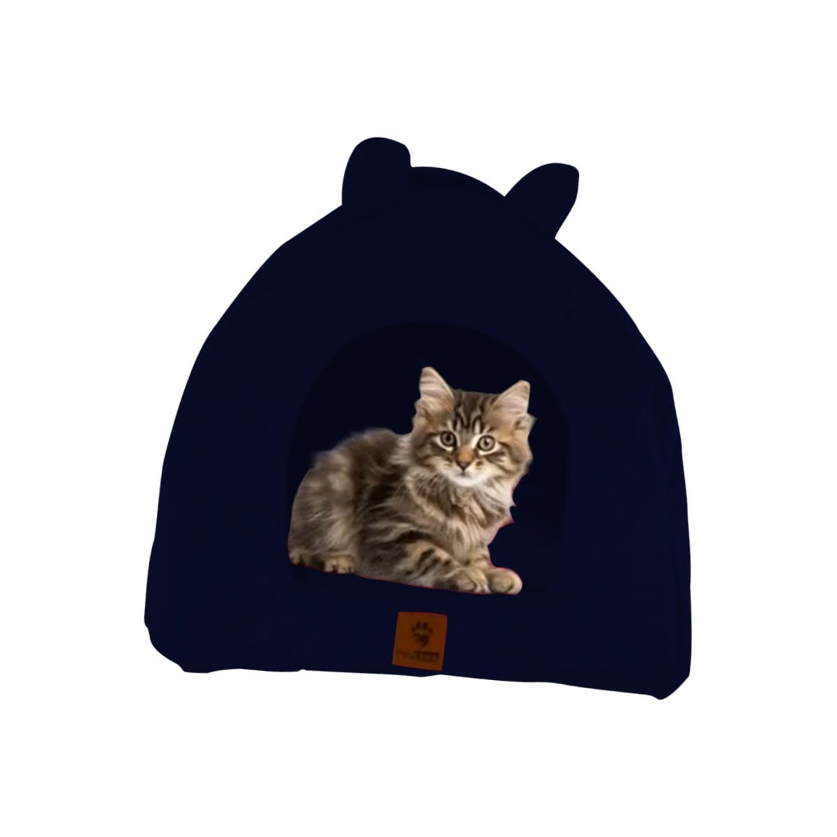 PACK4 DORMIDERO CERRADO CONFORT PARA GATO TALLA L AZUL MARINO YPAPEL REGALO - 3