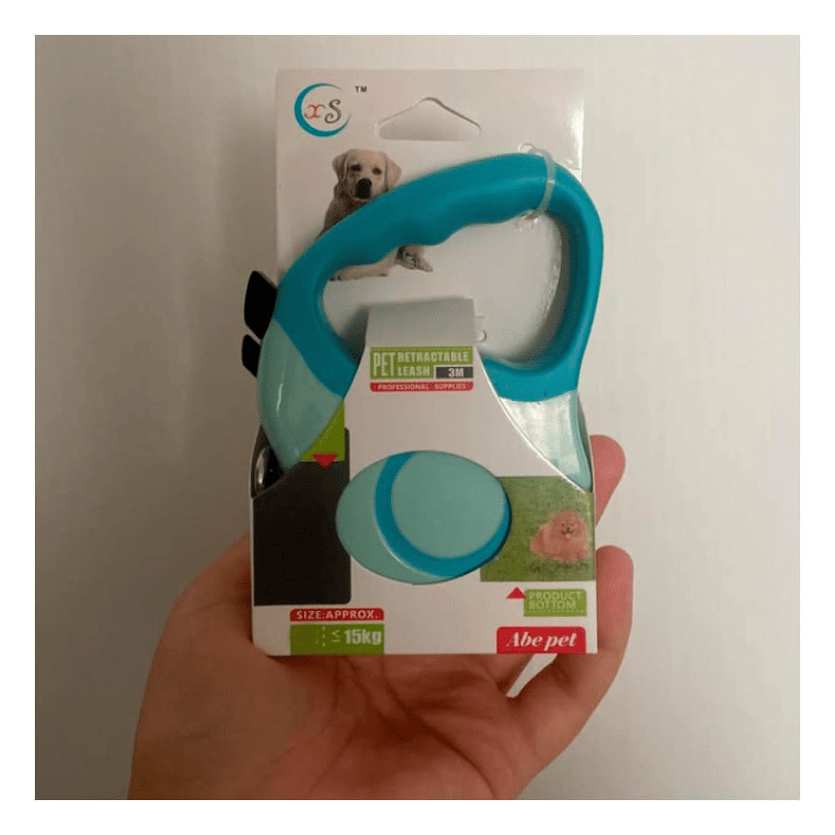 PACK2 GUIA RETRACTIL 5M PARA PERRO CON CONTROL SEGURO DOBLE TONO YPAPEL REGALO - 2