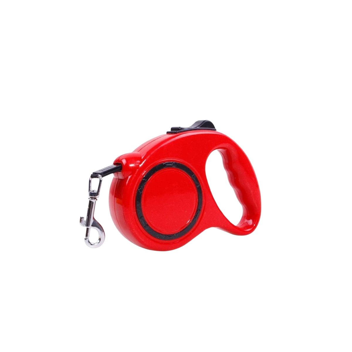 PACK2 CORREA FLEXIBLE RETRACTIL PARA PASEOS DE MASCOTAS CONTROLADOS ROJO YREGALO STICKER - 2