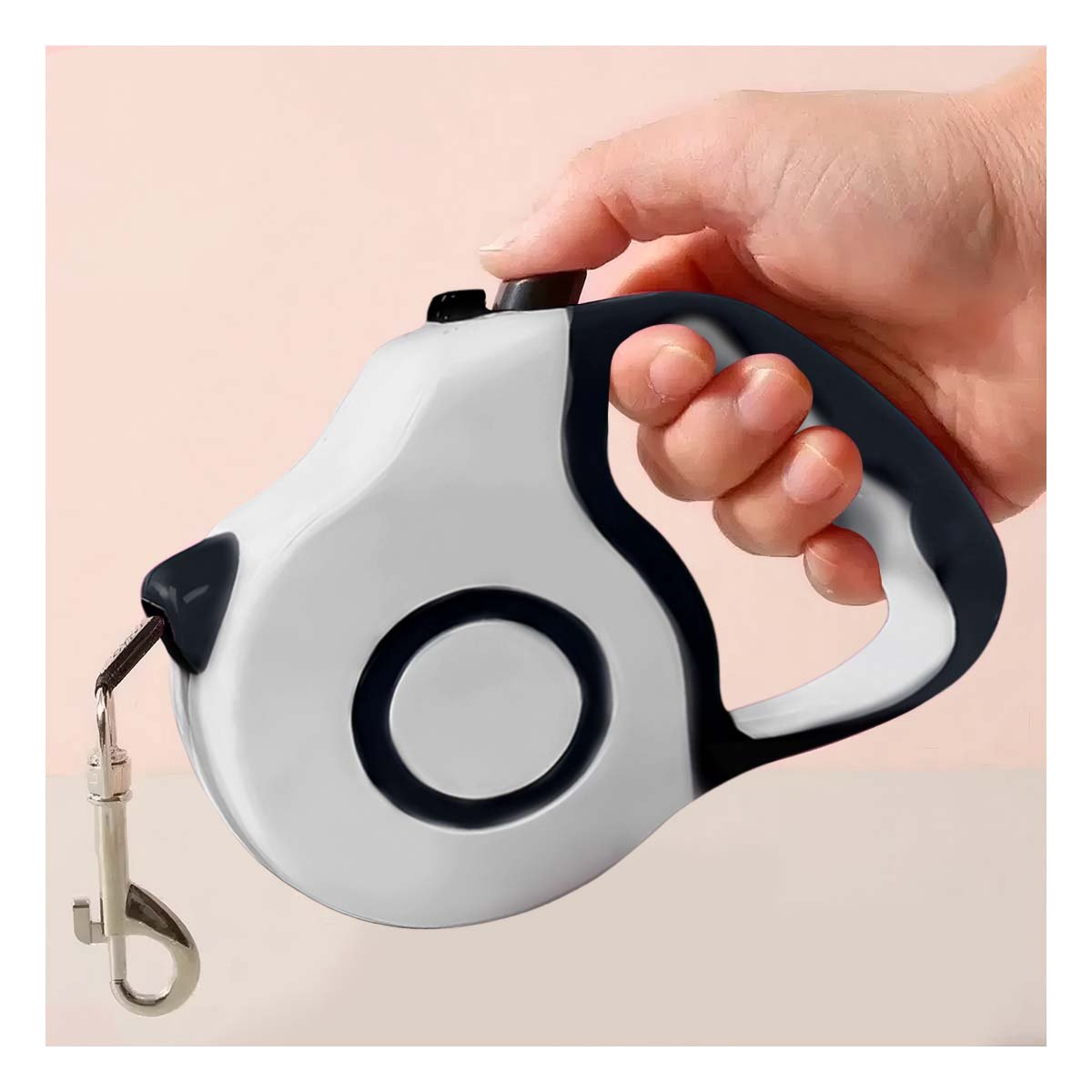 PACK4 SISTEMA EXTENSIBLE DE PASEO PARA PERRO PLOMO DOBLE TONO - 3