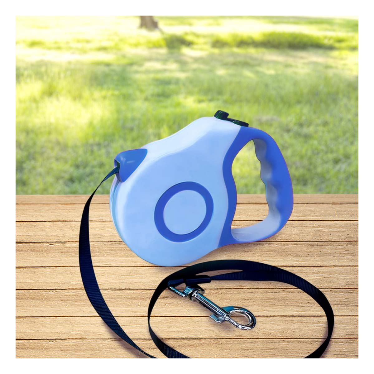 PACK2 SOGA RETRACTIL 5M PARA MASCOTA CON SISTEMA DE BLOQUEO DOBLE TONO - 5