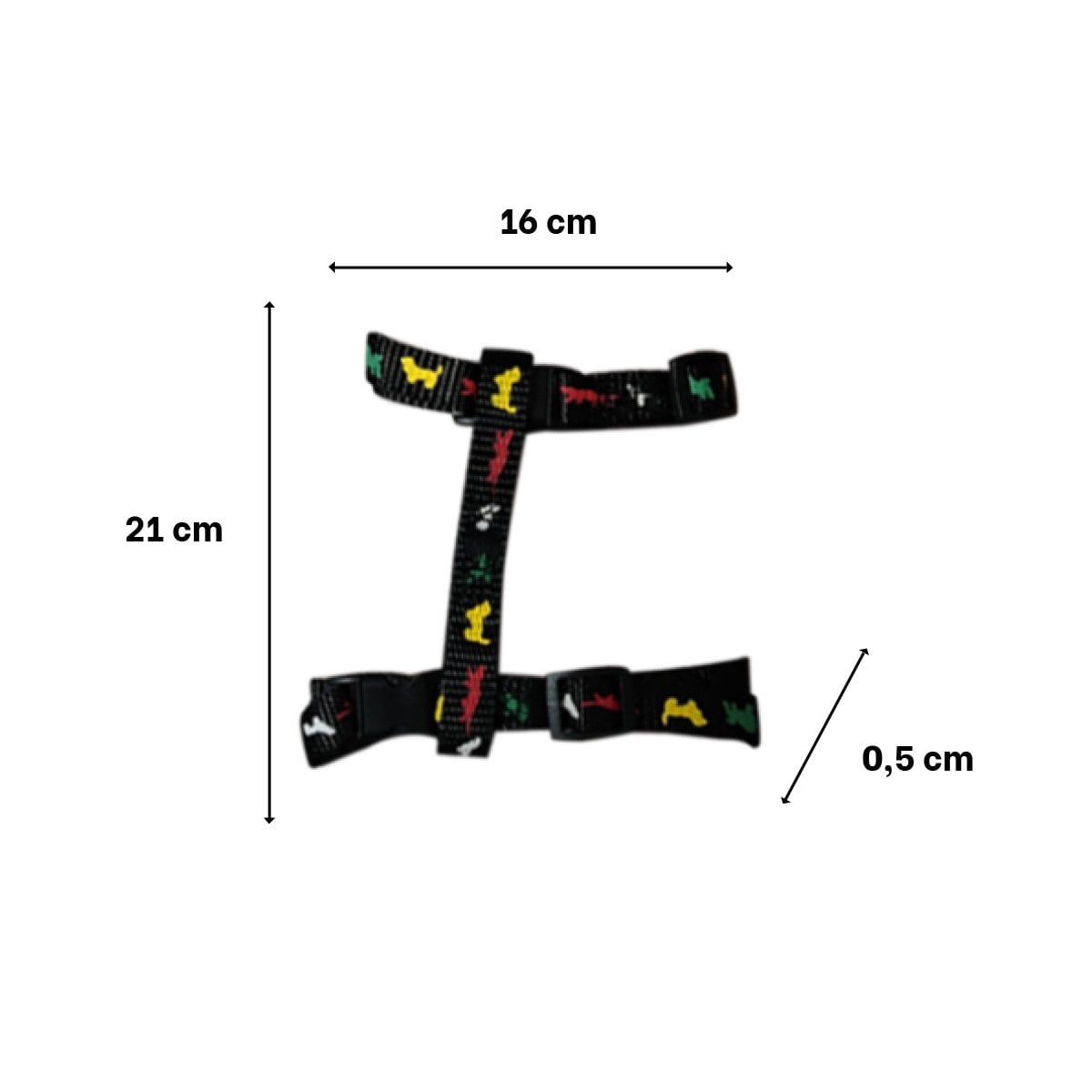 SISTEMA DE SUJECION PARA CONEJO Y GATO DELGADO NEGRO AJUSTABLE CON CONTROL FIRME YLIGAS REGALO - 4