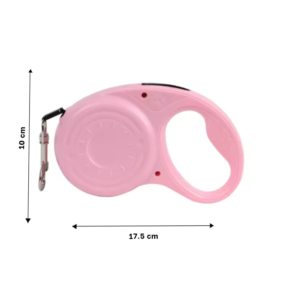 PACK2 SOGA RETRACTIL 3M PARA PERRO CON DISENO HUELLITA ROSADO - 4