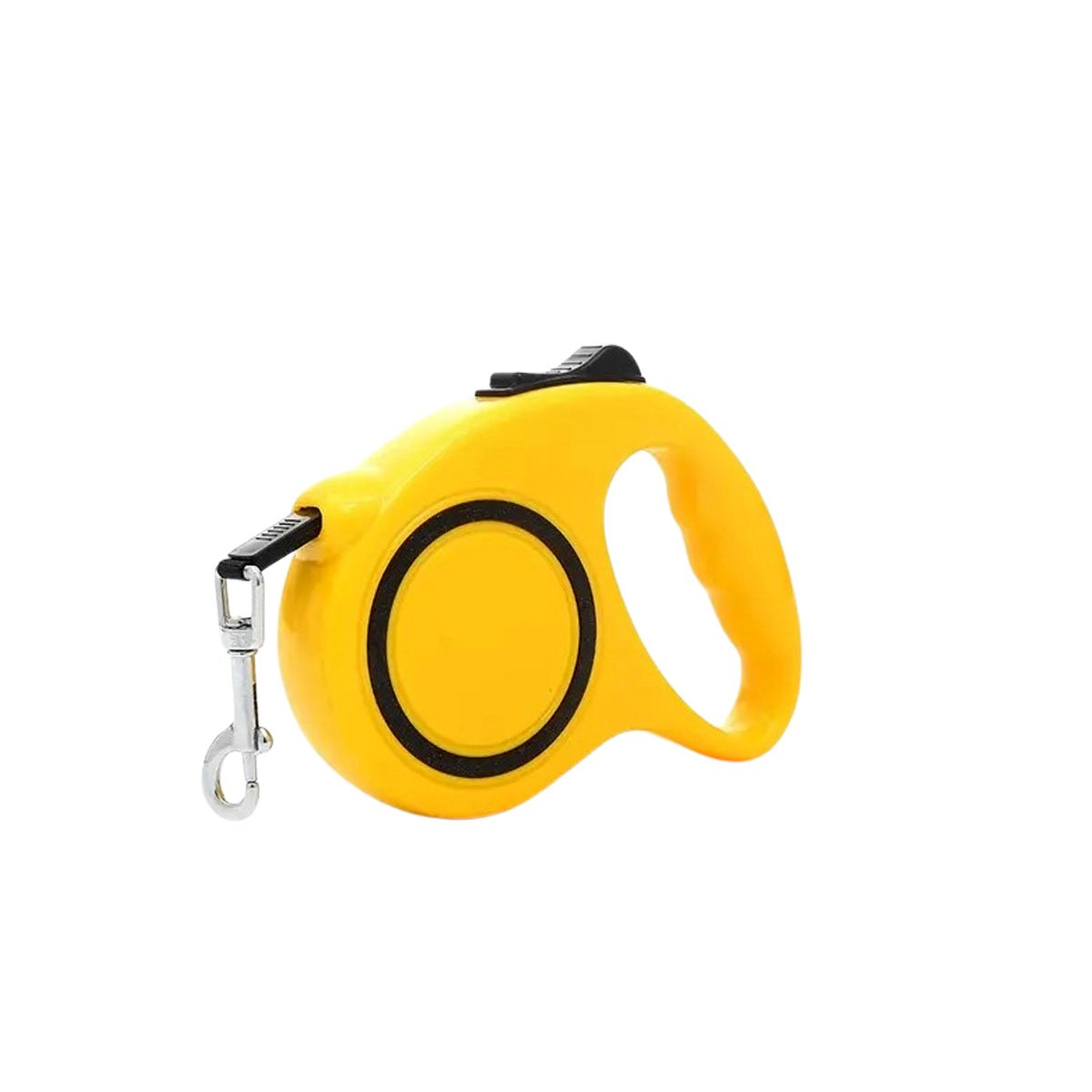 LAZO RETRACTIL FUNCIONAL PARA PASEOS CON MASCOTAS EN COLOR AMARILLO Y NEGRO YLIGAS REGALO - 5