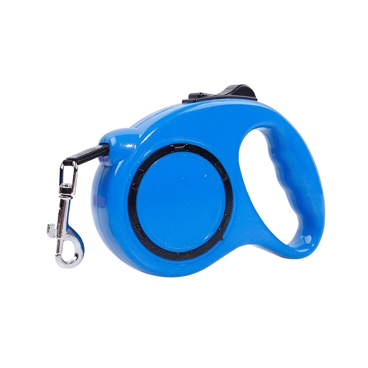 SOGA FLEXIBLE RETRACTIL AZUL CON CIRCULO NEGRO PARA PERRO Y GATO EN HOGAR YLIGAS REGALO - 5