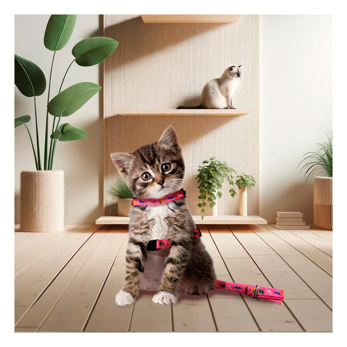 PACK4 IMPLEMENTO AJUSTABLE FUCSIA PARA MASCOTA DE MEDIDA REDUCIDA YPAPEL REGALO - 5