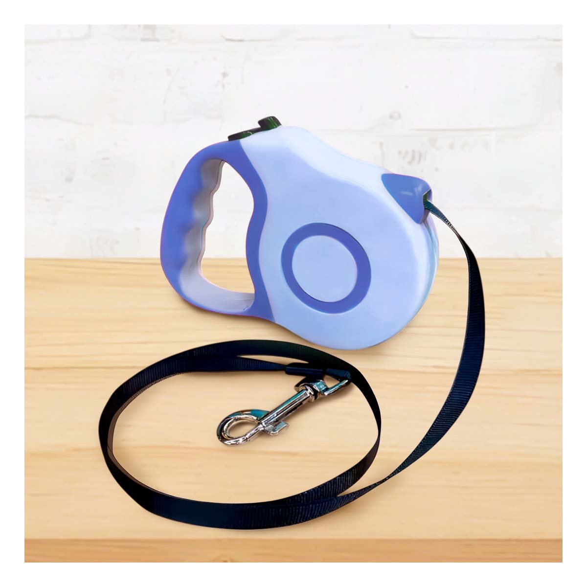 PACK2 ACCESORIO RETRACTIL 5M PARA MASCOTA CON MANGO ERGONOMICO DOBLE TONO YREGALO STICKER - 5