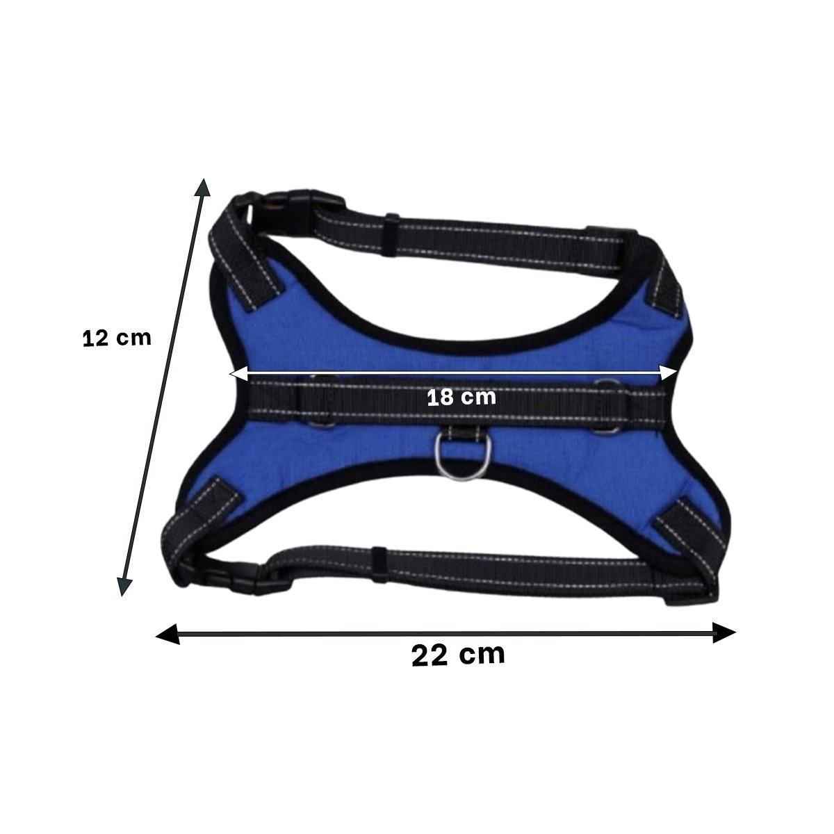 PACK2 ARNES COMODO EN H PARA PERRO TALLA S CON CONTROL SEGURO AZUL - 4