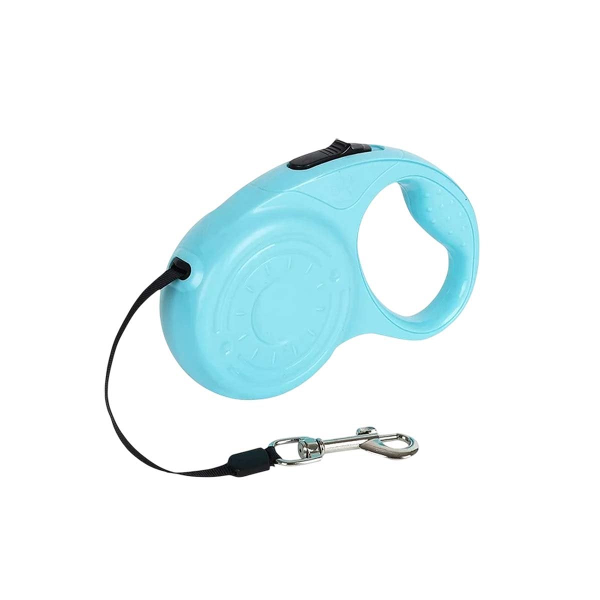 SUJETADOR RETRACTIL 3M PARA MASCOTAS CON HUELLITA CELESTE PRACTICO YLIGAS REGALO - 5