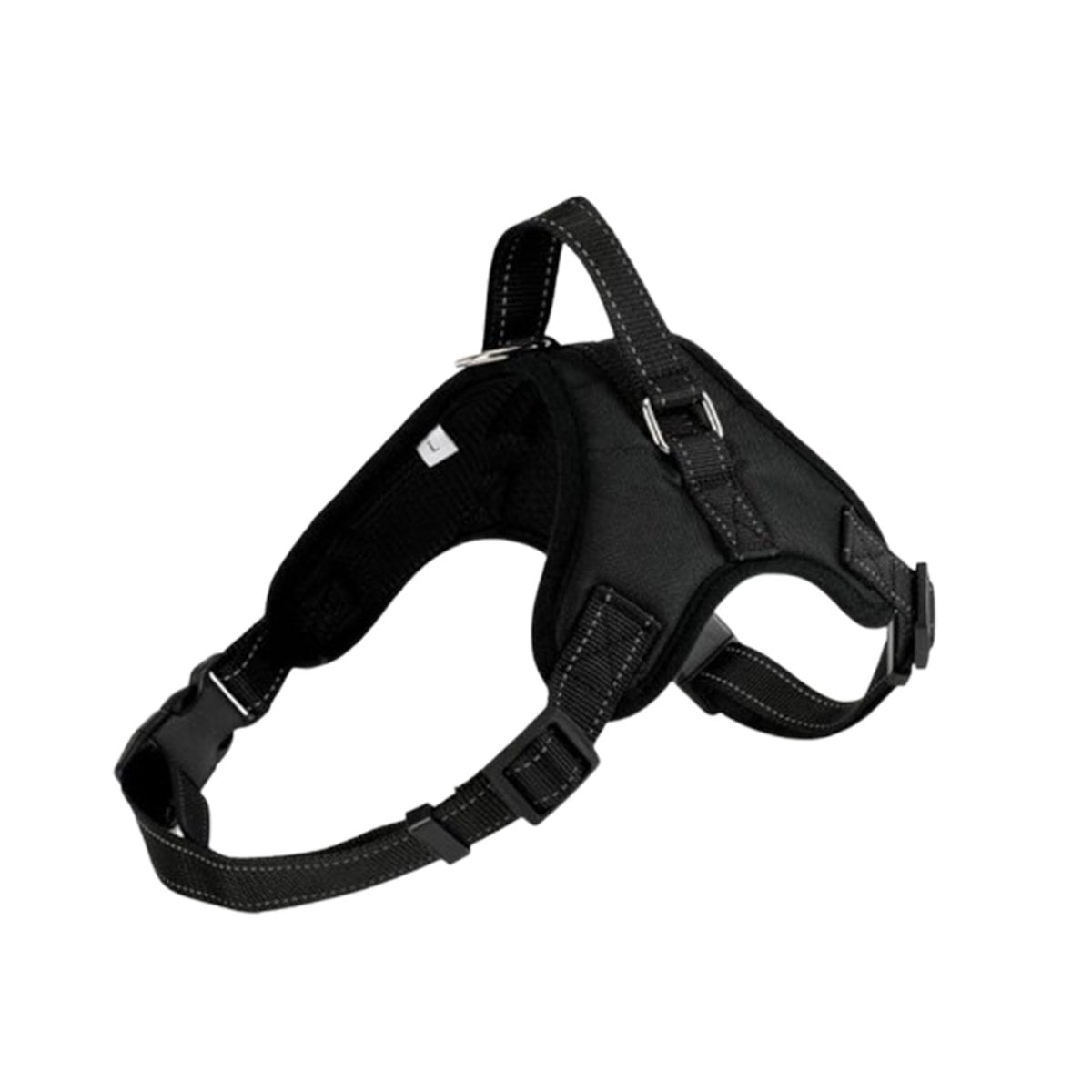 ARNES EN H PARA PERRO TALLA S CON SOPORTE FIRME Y COMODIDAD EN PASEOS NEGRO YREGALO STICKER - 1