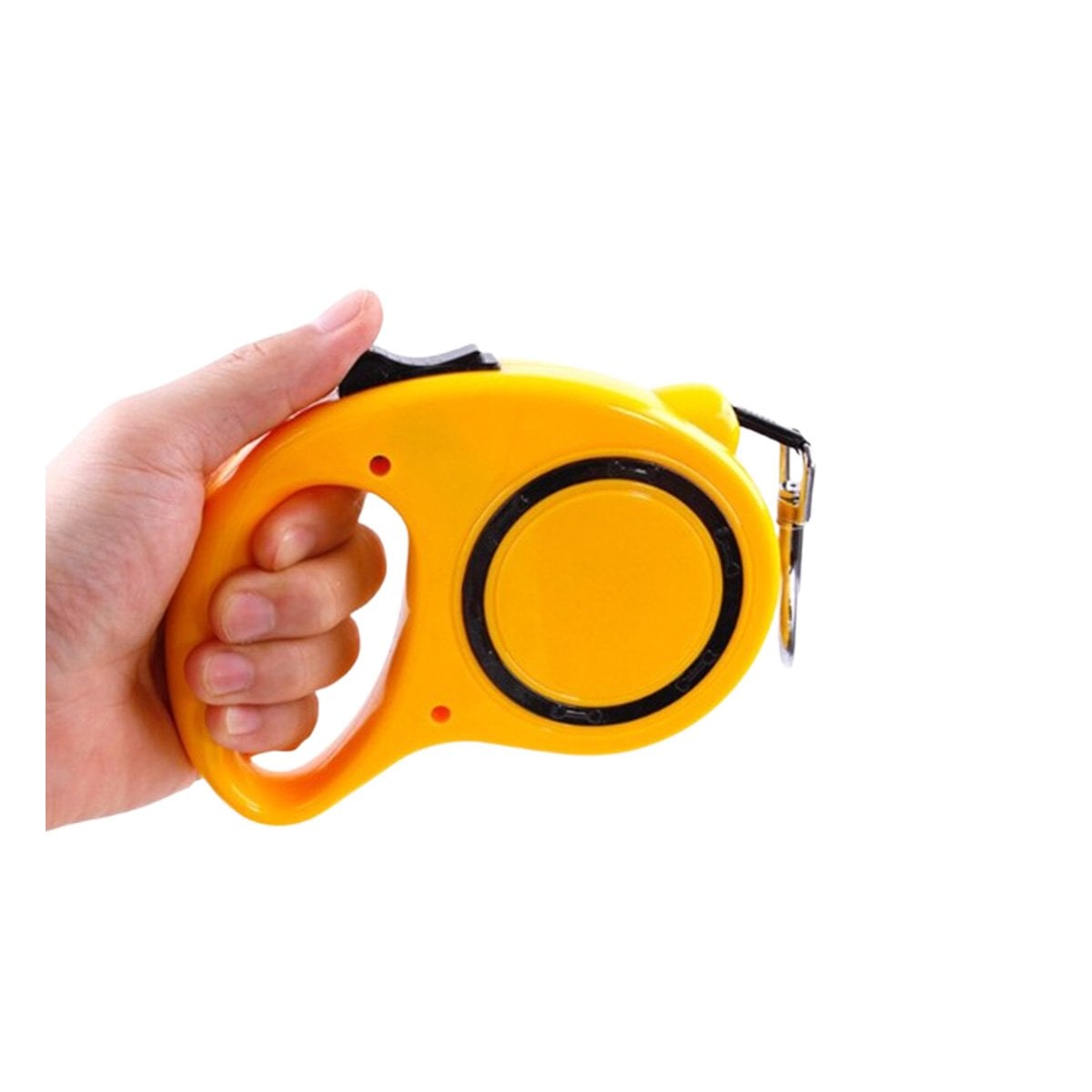 PACK2 CORREA FLEXIBLE RETRACTIL PARA PASEOS DE MASCOTAS CONTROLADOS Y AMARILLO YREGALO STICKER - 2