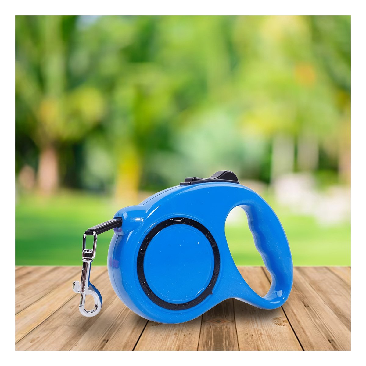 PACK4 CUERDA VERSATIL RETRACTIL AZUL CON CIRCULO NEGRO PARA MASCOTAS YREGALO STICKER - 5