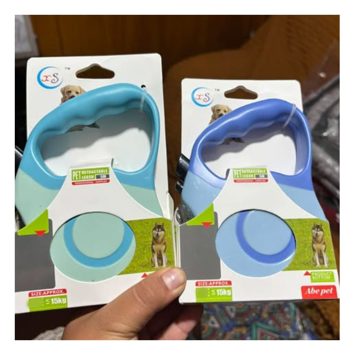 PACK2 SOGA RETRACTIL 5M PARA MASCOTA CON SISTEMA DE BLOQUEO DOBLE TONO - 2
