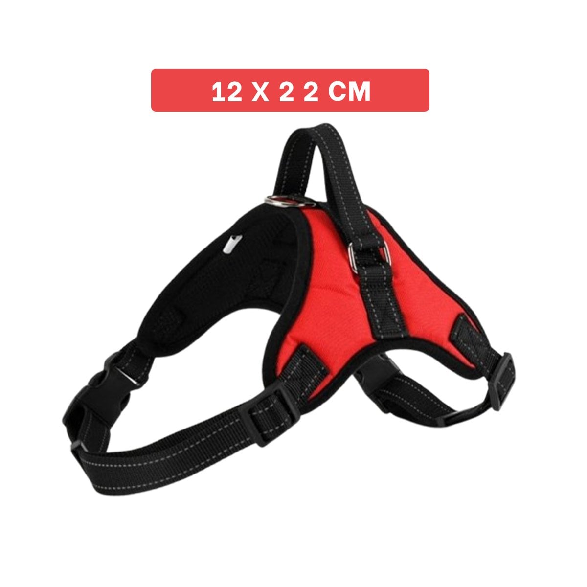 PECHERA EN H PARA PERRO TALLA S RESISTENTE Y COMODA PARA PASEOS COLOR ROJO - 4