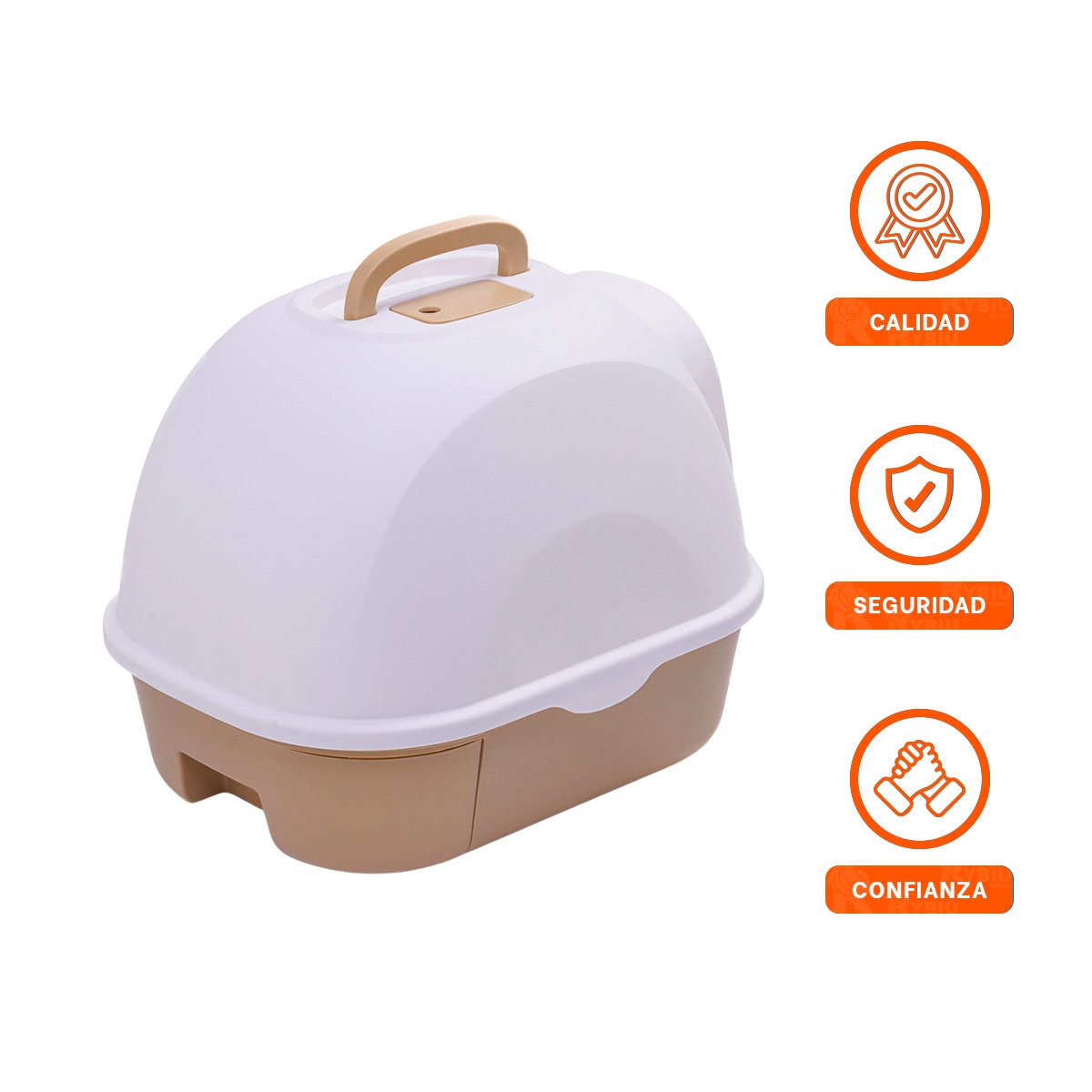 CABINA DE ARENA DISENO MODERNO PARA HOGARES ACTUALES MARRON CLARO YSTICKY - 5