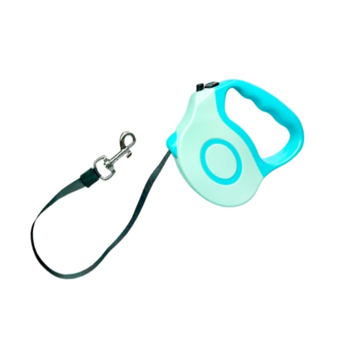 PACK2 CINTA EXTENSIBLE 3M PARA PERRO CON DISENO DOBLE TONO CELESTE YREGALO STICKER - 2