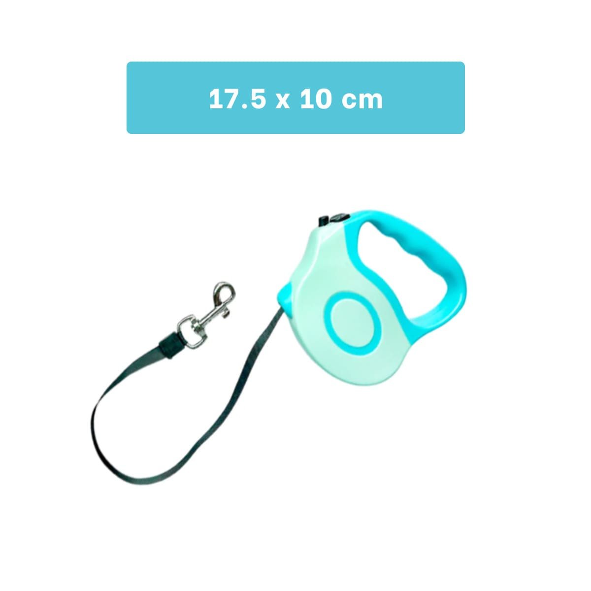 PACK4 LEASH EXTENSIBLE 3M PARA MASCOTAS CON DOBLE TONO CELESTE - 4