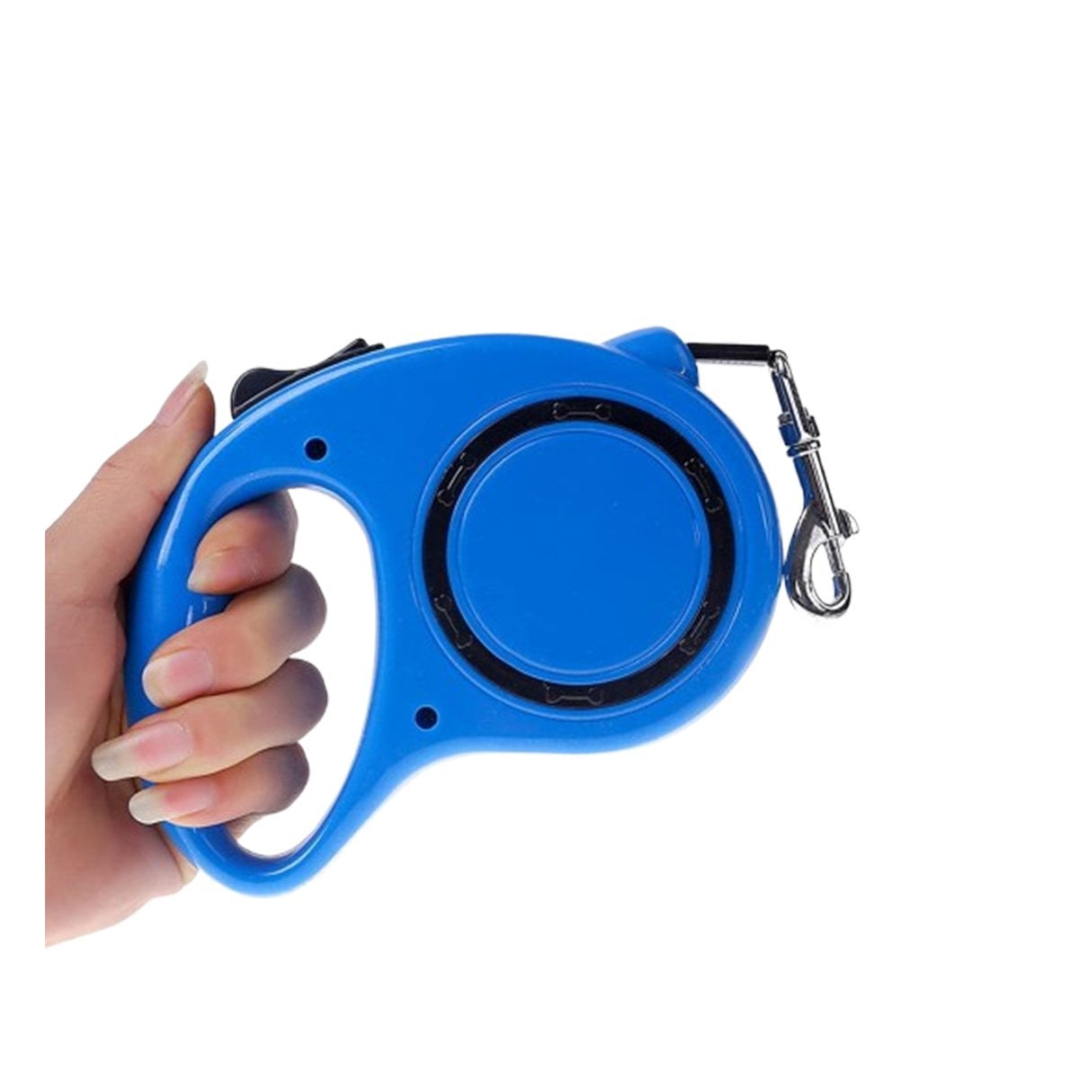PACK4 HILO RESISTENTE RETRACTIL AZUL CON CIRCULO NEGRO PARA PERRO Y GATO YPAPEL REGALO - 3