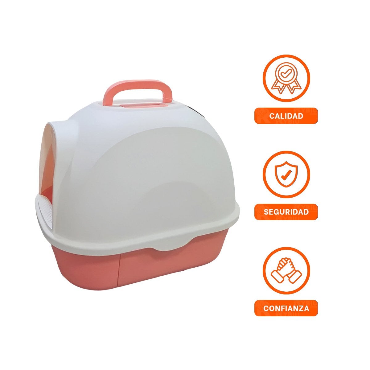 CAJA DE ARENA COMPACTA PARA GATO EN ESPACIOS PEQUENOS CORAL YSTICKY - 5