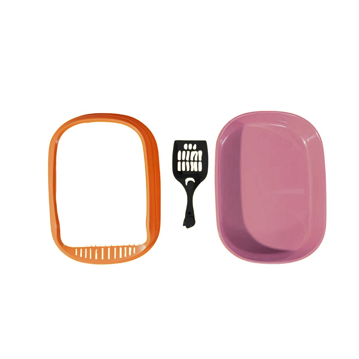 PACK4 CAJA PLASTICA DURADERA PARA INTERIOR 51X36,5CM ROSADO Y NARANJA YPAPEL REGALO - 3