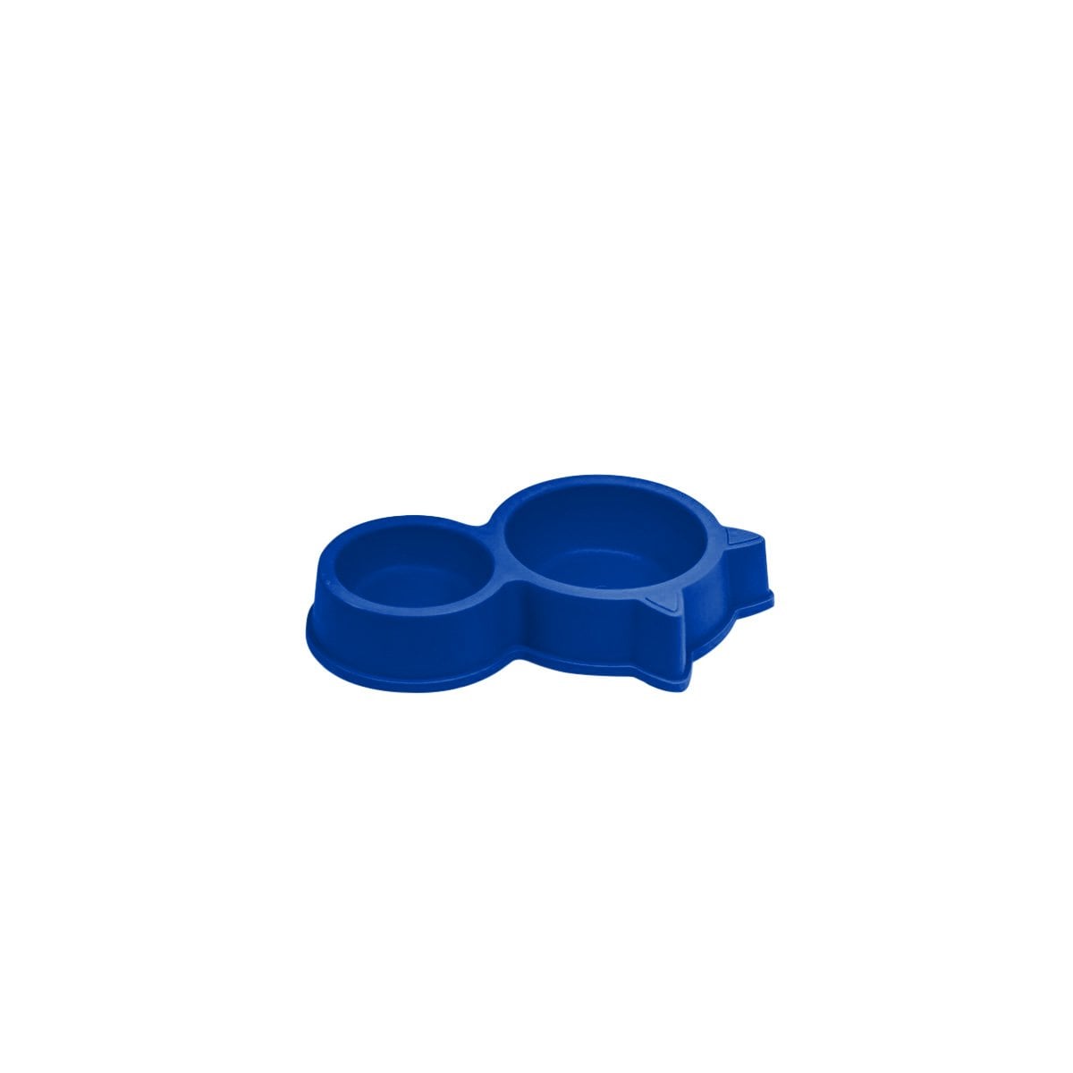 COMEDERO DOBLE CON OREJAS DE GATO PARA MASCOTA AZUL MARINO ANTIDESLIZANTE YREGALO STICKER - 1