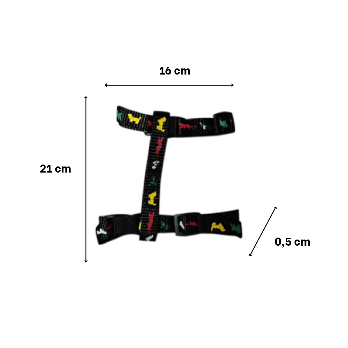 PACK2 ACCESORIO AJUSTABLE NEGRO PARA CONEJO Y GATO DELGADO EN PARQUE - 4