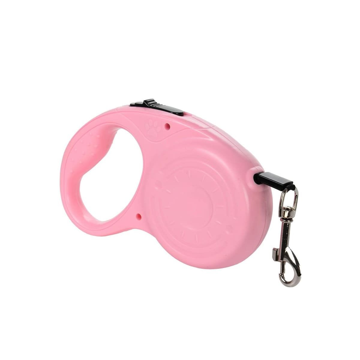 SUJETADOR RETRACTIL 3M PARA MASCOTAS CON HUELLITA ROSADO PRACTICO YLIGAS REGALO - 5