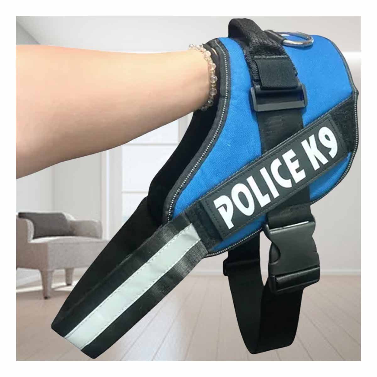PACK4 ACCESORIO AJUSTABLE PARA PERRO TALLA M CON CONTROL SEGURO Y COMODIDAD CELESTE - 2