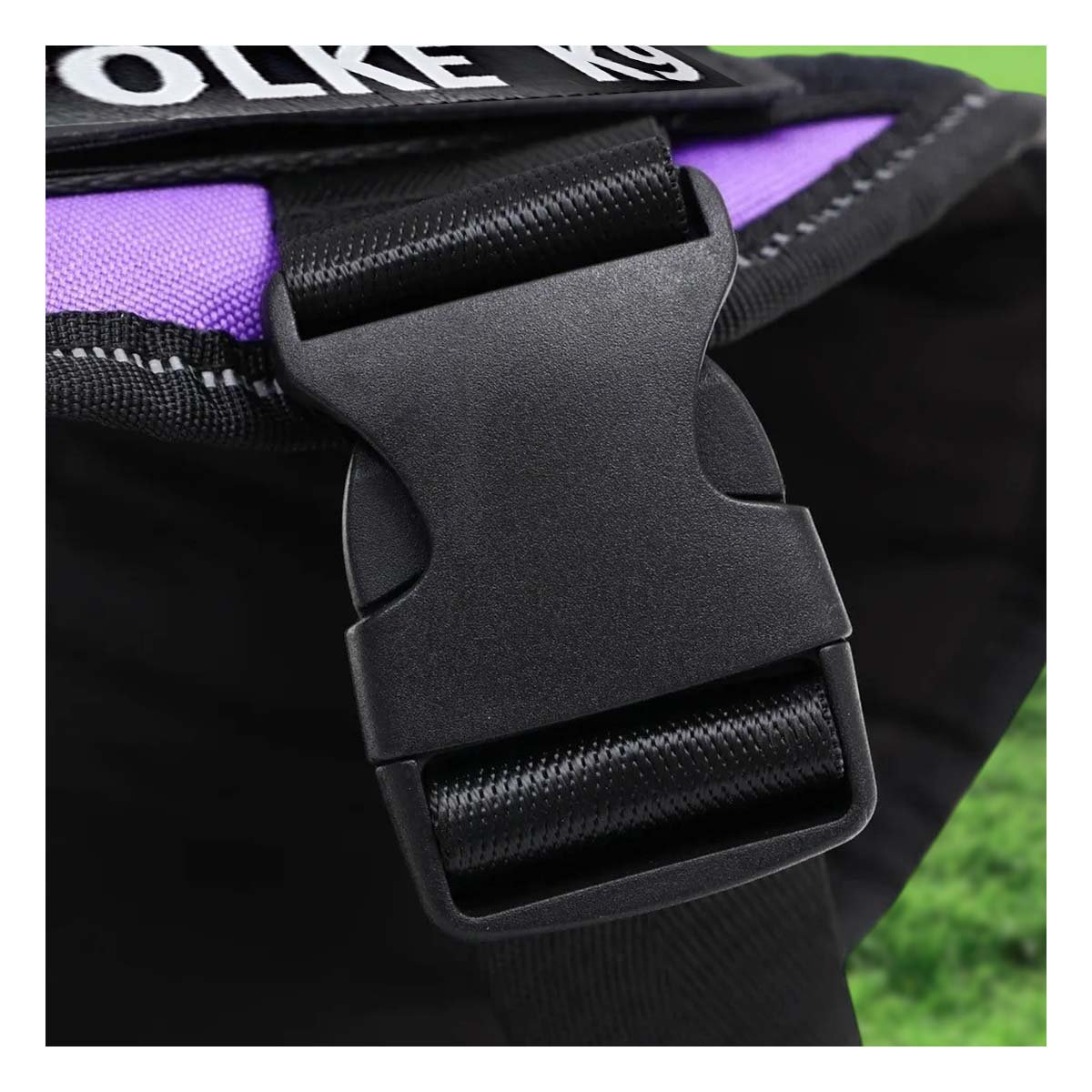 PECHERA AJUSTABLE PARA PERRO TALLA M RESISTENTE Y COMODA COLOR MORADO - 1