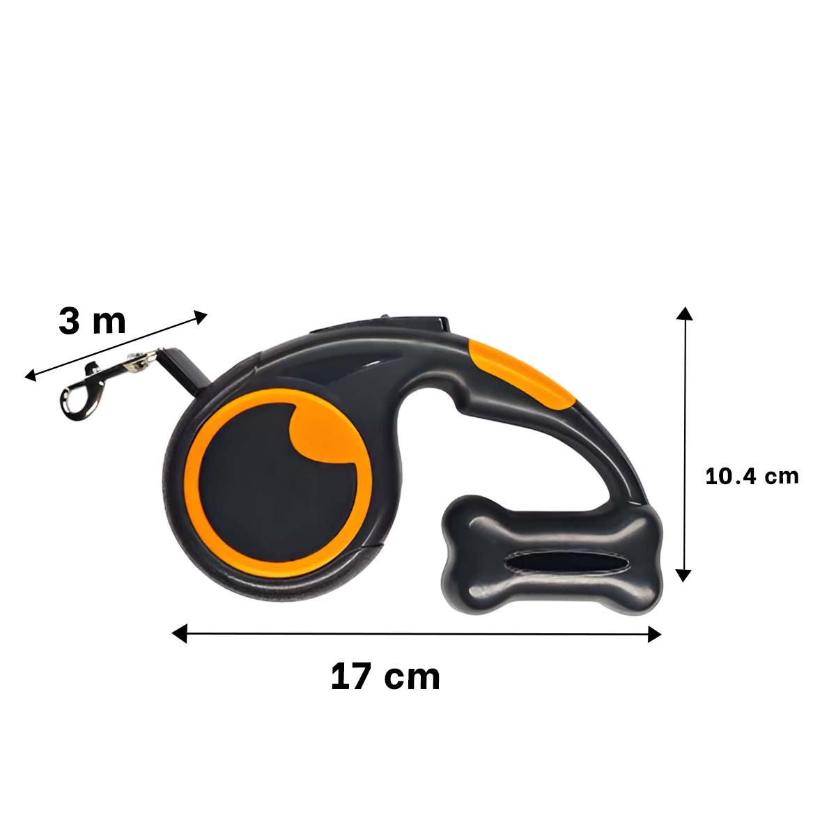 PACK4 ACCESORIO FUNCIONAL NEGRO PARA PASEO DIARIO DE PERRO CON PORTA BOLSA YREGALO STICKER - 4